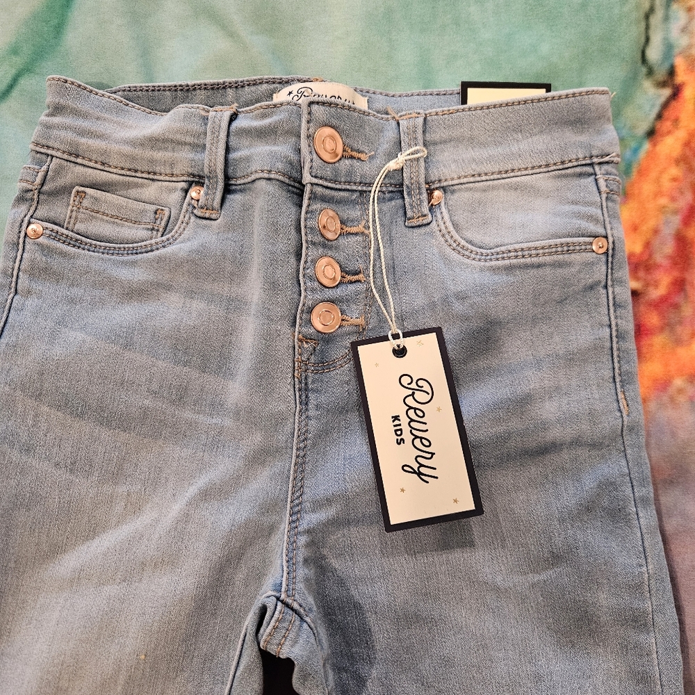 Revery Kids Stitch Fix Denim High Rise Skinny Jeans Size 10 - Picture 3 of 5